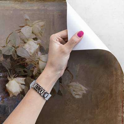 Tapisserie panoramique Vase magique rempli de roses