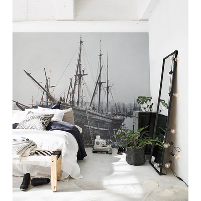 Papier peint Sur le vieux bateau de pêche