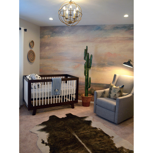 Tapisserie panoramique Paysage chaud le matin