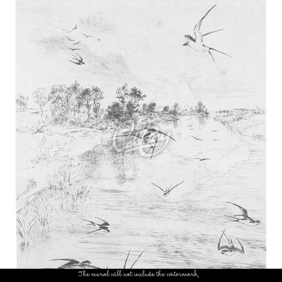 Papier peint Oiseaux de printemps