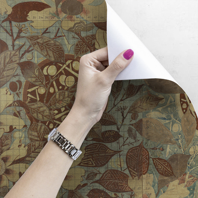 Papier peint La magie des fleurs dorées