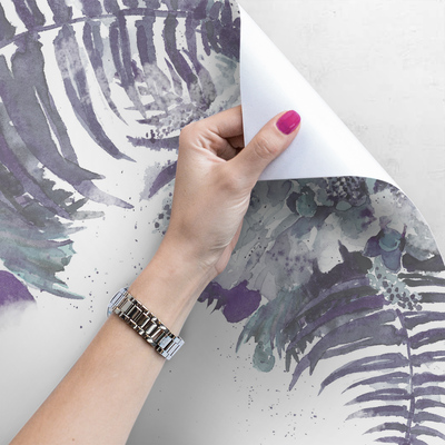 Papier peint adhésif Et si vous faisiez un toit avec des feuilles ?