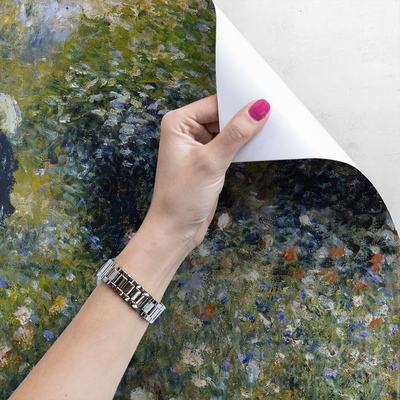 Papier peint panoramique Femme au parapluie