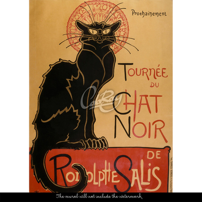Tapisserie murale Le Chat Noir Cabaret