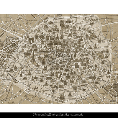 Papier peint Carte romantique de Versailles