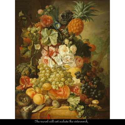 Tapisserie murale Une richesse de fruits et de fleurs