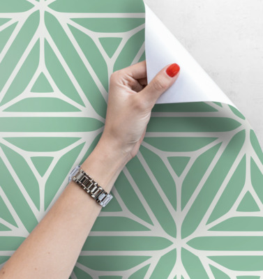 Papier peint panoramique Mandalas à la menthe