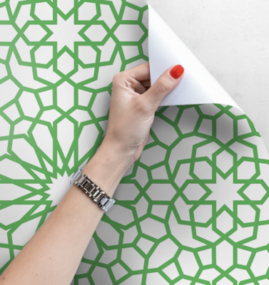 Papier peint adhésif Le Maroc en vert