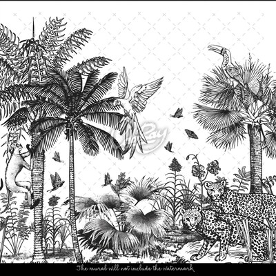Papier peint adhésif Expédition dans la jungle