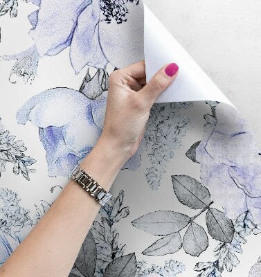 Papier peint Roses bleues