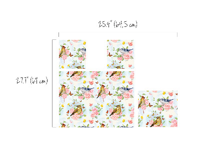 Autocollant IKEA Oiseaux et fleurs