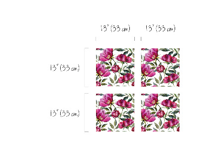Autocollant IKEA Magnolias roses