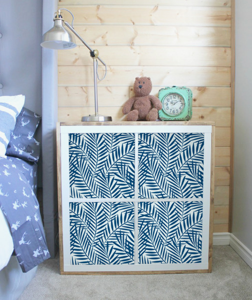 Autocollant IKEA Feuilles de palmier bleues