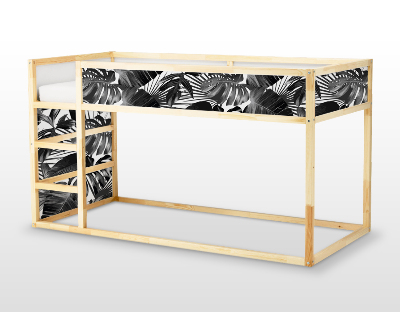 Autocollant IKEA Fourré tropical noir et blanc