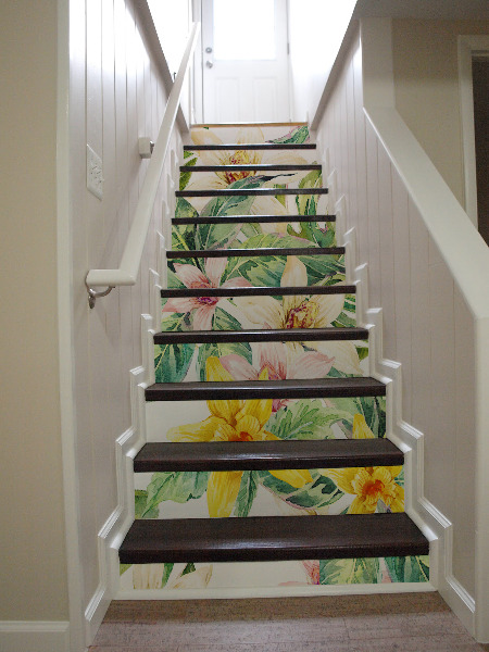 Autocollants pour escaliers Fleurs exotiques