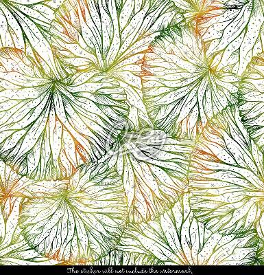 Autocollants pour escaliers Feuilles de printemps