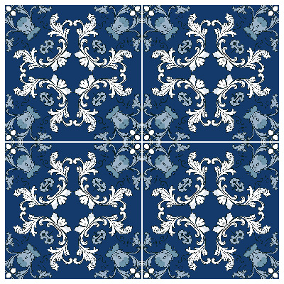 Autocollant adhésif MAROC BLEU