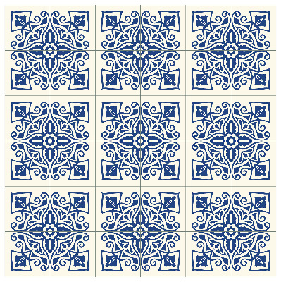 Autocollant adhésif AZULEJO BLEU