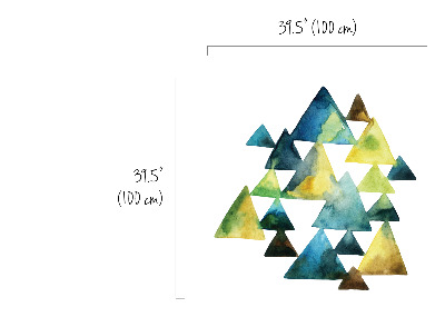 Autocollant mural Triangles