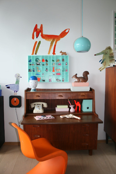 Autocollant mural Animaux à l'aquarelle
