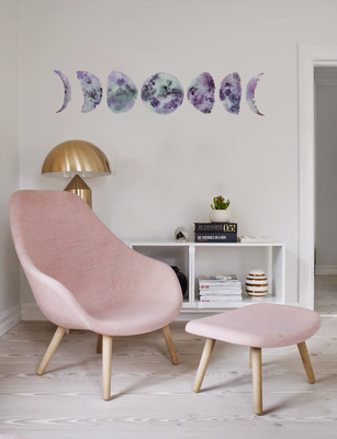 Autocollant mural Aquarelle Lune