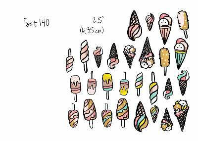Autocollant mural Glace