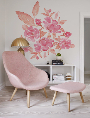 Autocollant mural Aquarelle rose