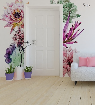 Autocollant mural Cactus à l'aquarelle