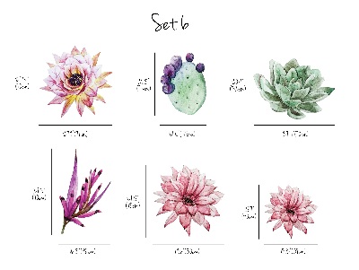 Autocollant mural Cactus à l'aquarelle