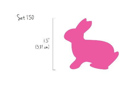 Autocollant mural Lapin rose