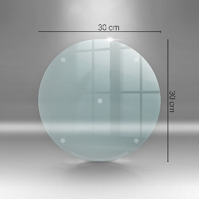 Planche à découper verre ronde
