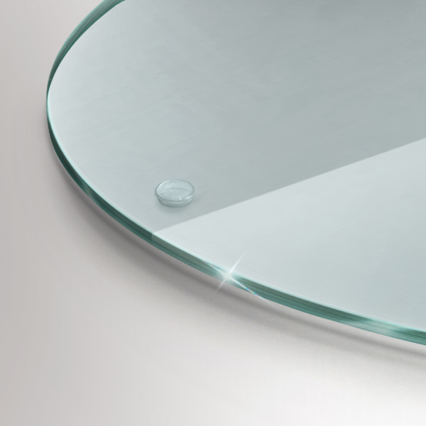 Planche à découper verre ronde