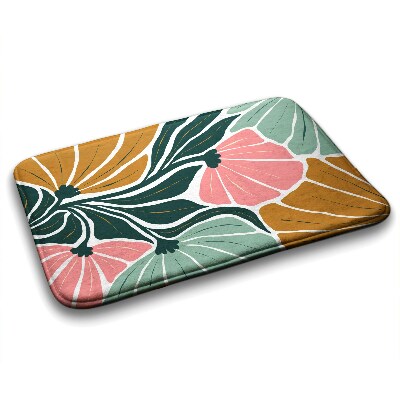 Tapis salle de bain Fleurs géométriques
