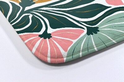 Tapis salle de bain Fleurs géométriques