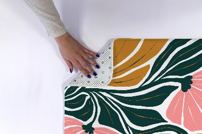 Tapis salle de bain Fleurs géométriques