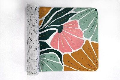 Tapis salle de bain Fleurs géométriques