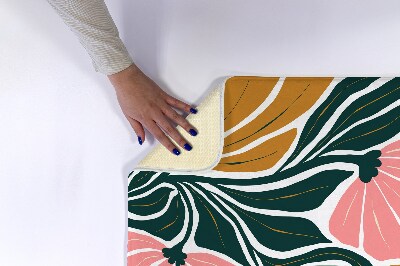 Tapis salle de bain Fleurs géométriques