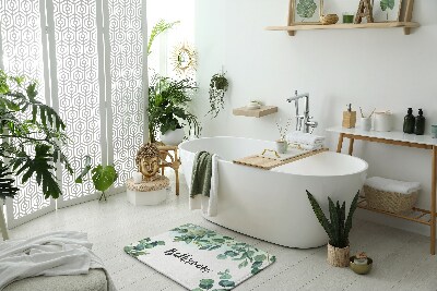 Tapis de salle de bain Feuilles nature