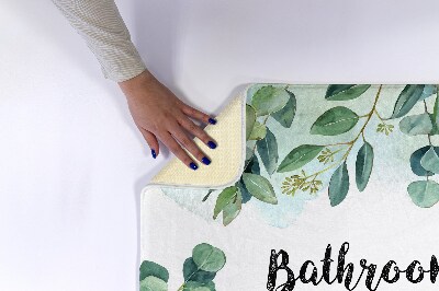Tapis de salle de bain Feuilles nature