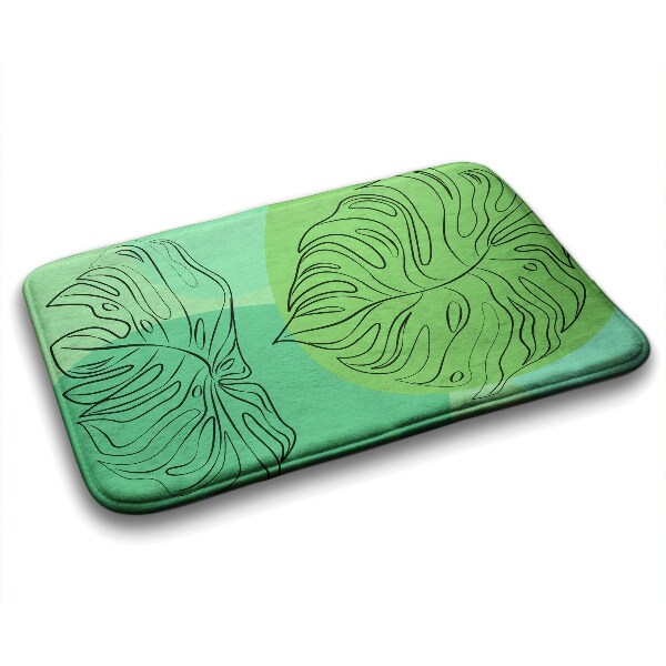 Tapis de salle de bain Feuilles de monstera