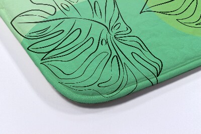 Tapis de salle de bain Feuilles de monstera