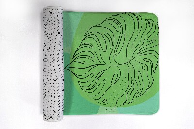 Tapis de salle de bain Feuilles de monstera