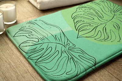 Tapis de salle de bain Feuilles de monstera