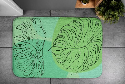 Tapis de salle de bain Feuilles de monstera