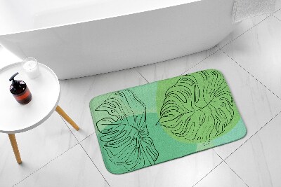 Tapis de salle de bain Feuilles de monstera