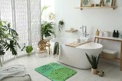 Tapis de salle de bain Feuilles de monstera