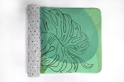 Tapis bain Feuilles de monstera