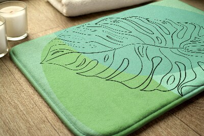 Tapis bain Feuilles de monstera