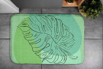 Tapis bain Feuilles de monstera