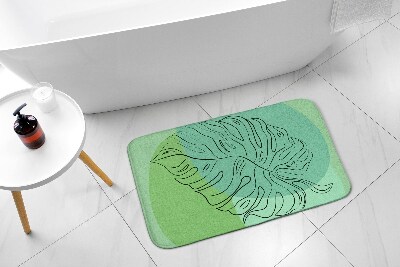 Tapis bain Feuilles de monstera